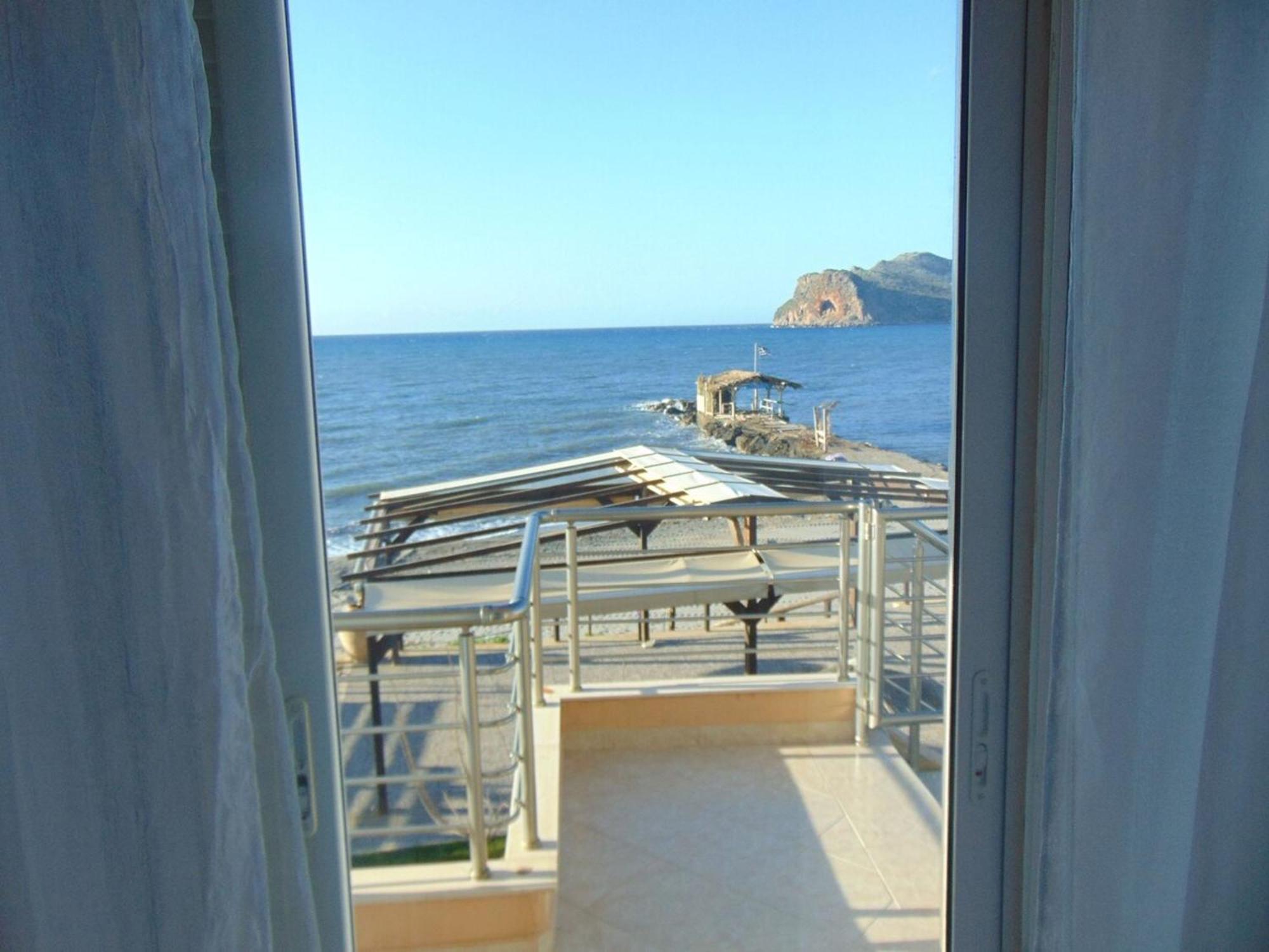 Comfy Beachfront Litinas Casa With Seaview Chania  Exterior foto